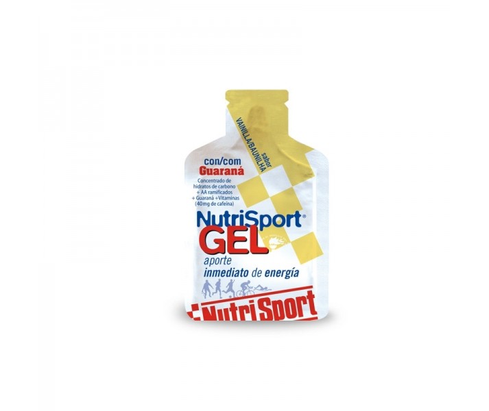 Caja de GelesNutrisport Con Guarana sabor vainilla 24 Unidades