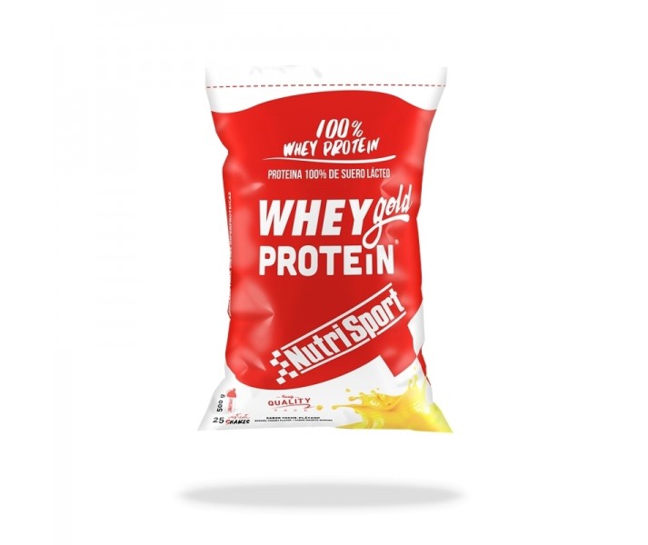 Proteínas Nutrisport Whey gold 500 sabor plátano