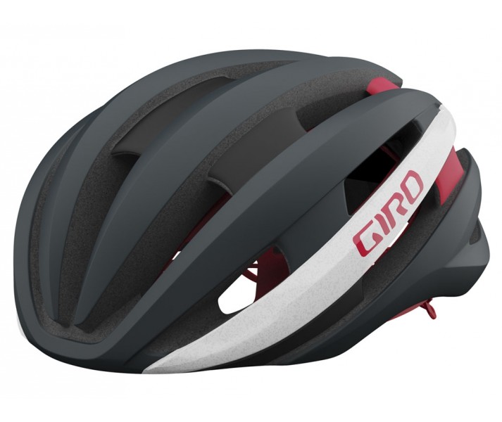 Casco carretera Giro SYNTHE II MIPS Titanio/Blanco/Rojo