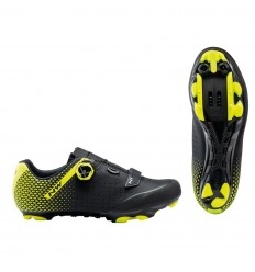 Zapatillas Northwave Origin Plus 2 Negro-Amarillo Fluor