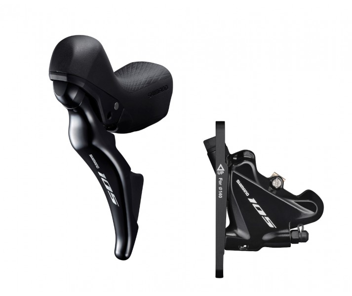 Freno Disco Delantero Completo Shimano STR7025 Negro