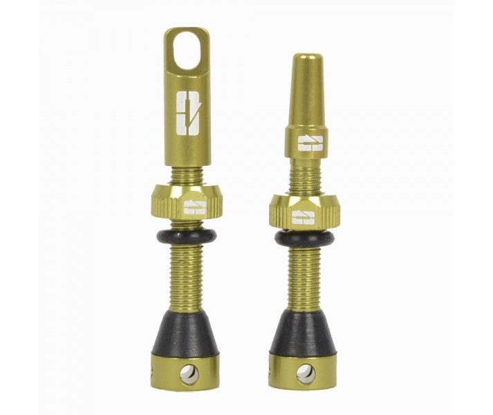 Juego Válvulas Tubeless Progress Super PG 40mm Verde