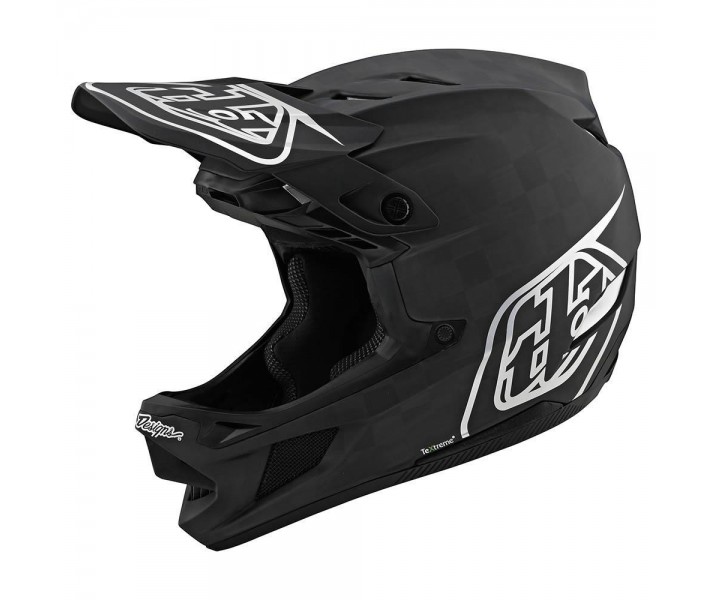Casco Troy Lee D4 CARBON Negro / Plata
