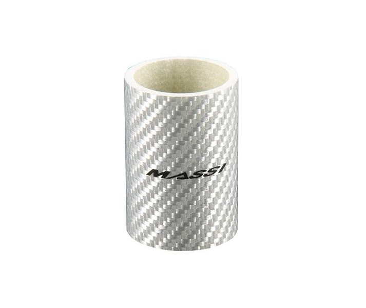 Separador de dirección Massi 1-1/8' carbono plata 50mm
