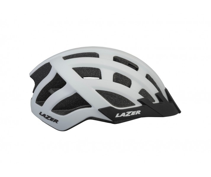 Casco Lazer Compact DLX Blanco Mate + Net + Led