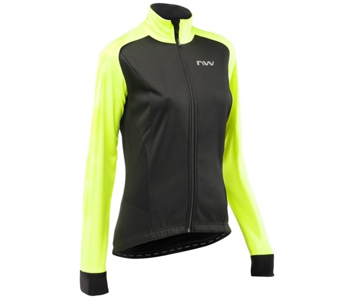 Chaqueta mujer Northwave Reload SP Negro - Amarillo Fluo