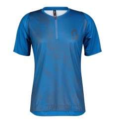 Maillot Scott MS Trail Vertic Zip Azul