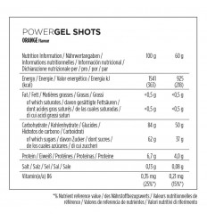 Caja  24 unidades Gominolas Powerbar PowerGel Shots Sabor Naranja