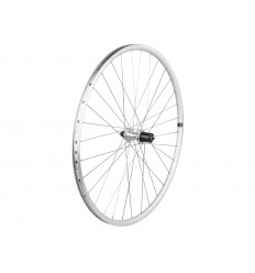 Rueda trasera Bontrager TLR 32H Clincher 700c Shimano-Sram Plata