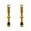 Set Válvulas Tubeless Töls Aluminio Presta 44mm Oro