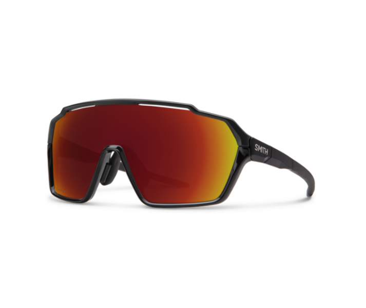 Gafas Smith Shift Negro Lente Rojo Espejo