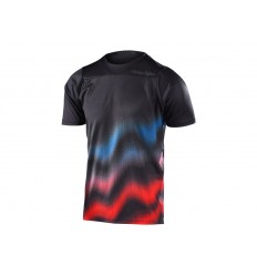 Troy Lee Designs Skyline Ss Camiseta Negro/Rojo/Azul