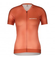 Maillot Scott Mujer Rc Pro Ss Rose Beige / Naranja