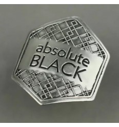 Pegatina Absolute Black 43x47mm Metálica