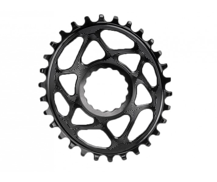 Plato Absolute Black Oval Race Face DM 6mm Offset Negro