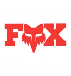 Pegatina Fox F Head X 18 cm Negro