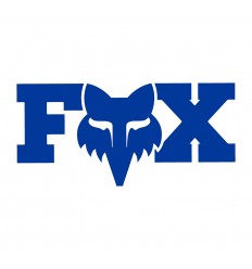Pegatina Fox F Head X 7,5 cm Negro
