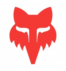 Pegatina Fox Head 10 cm Negro