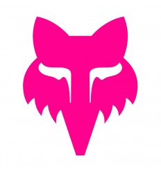 Pegatina Fox Head 10 cm Negro