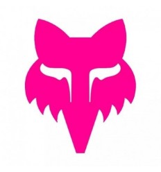Pegatina Fox Head 18 cm Negro