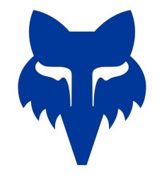 Pegatina Fox Head 8 cm Negro