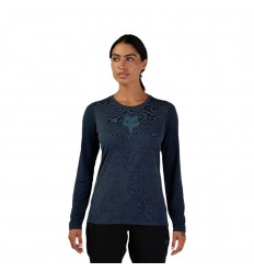 Camiseta Mujer Fox Ranger Tru Dri LS Azul |31113-207|