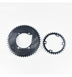 Plato Alugear 2x11 Shimano 54-40T Negro