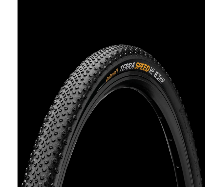 Cubiertas Continental Terra Speed 28X1.35 Protection Tubeless Plegable Negro/Marrón